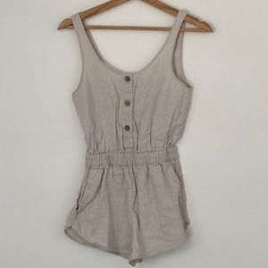 Vintage Beige Romper